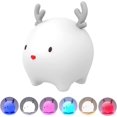 thumbnail image 1 of Luces nocturnas para niños, lindas luces nocturnas recargables para bebés, lámparas de respiración para dormir para niños para regalo de guardería JAMW Sencillez, 1 of 5