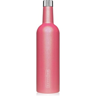 Br Mate Winesulator 25 Oz Triple-Walled Insulated Wine Canteen Made Of  Stainless Steel, 24-hour Temperature Retention, Shatterproof, Comes With  Matching Silicone Funnel (Glitter Neon Pink) 