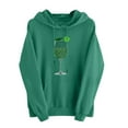 thumbnail image 2 of NuoCaiYun St. Patrick's Day Hoodie for Women Funny Graphic Print Long Sleeve Hooded Drawstring Pullover Sweatshirts with Pocket, 2 of 6