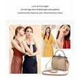 thumbnail image 3 of Arcticwind Women Vintage Crossbody Bag,Top Handle Kiss Lock Handbag,Retro Daily Purse PU Leather Tote,Women Satchel Messenger Bag,Evening Clutch Purses,Khaki, 3 of 8