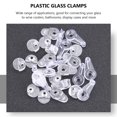 thumbnail image 6 of 50pcs Cabinet Glass Mirror Clips Mounting Spacers Clamps Holder, 6 of 6