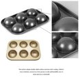 thumbnail image 4 of Yuarrent Antiadherente Muffin Pan Mousse Cake Cupcake Molde de chocolate Acero al carbono Utensilios para hornear Herramientas y accesorios para hornear oro, 4 of 6
