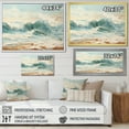 thumbnail image 4 of Designart "Subdued Tones Of The Wave Horizon I" Coastal Ocean Wall Art Prints, 4 of 7