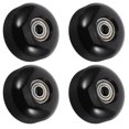 thumbnail image 1 of PENIKOKO 4 Pcs Roues de Planche à Roulettes avec Roulements en PU Souple Noir pour Adultes Aventure en Plein Air, 1 of 6