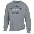 thumbnail image 2 of Men's ComfortWash Gray Rutgers Scarlet Knights Arch Logo Garment Dyed Long Sleeve T-Shirt, 2 of 3