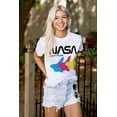 thumbnail image 3 of Retro NASA Worm Logo Space Shuttle Unisex Plus Size Graphic Tee Brisco Brands 2X, 3 of 5