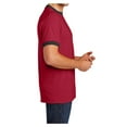 thumbnail image 3 of Yellow Rooster Men's Core Cotton Ringer Tee Red/Jet Black XL, 3 of 6