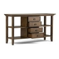 thumbnail image 3 of Atlin Designs Console Table in Rustic Natural Aged Brown, 3 of 5
