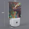 thumbnail image 2 of Honeii Rainbow Scales Fantasy Dragon Print LED Night Light with Light Sensor, Night Lights Plug Into Wall,Ideal for Bedrooms and Hallways-EU, 2 of 7