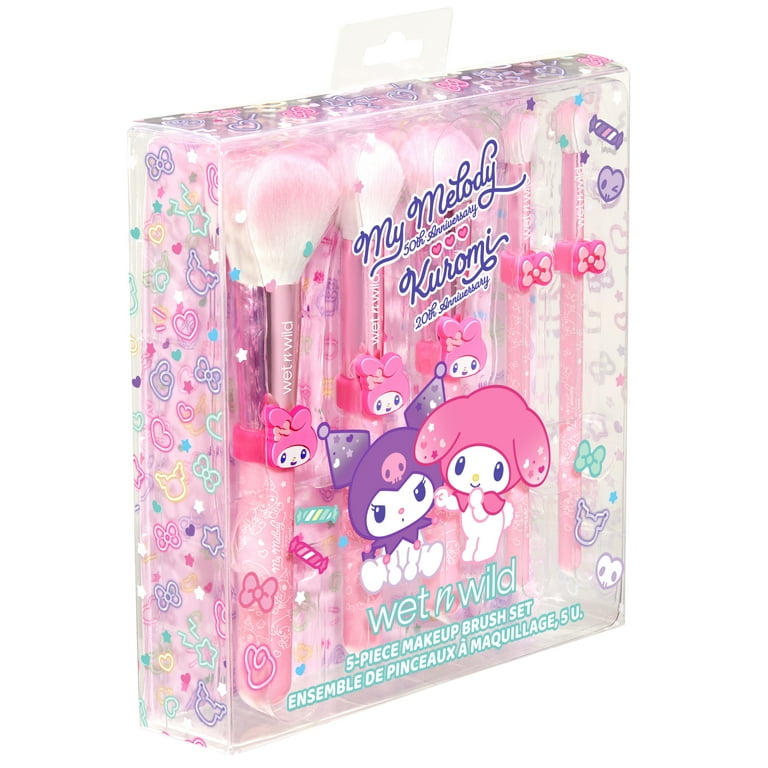 Wet n Wild x My Melody & Kuromi, Anniversary 5-Piece Makeup Brush