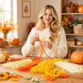 thumbnail image 7 of Chenille Stems, Orange Yellow Fall Tone Pipe Cleaners, 500 Pack Craft Pipe Cleaners for DIY Art Craft Projects, Kids Holiday Crafts, Halloween Christmas Fall Indoor Home Decoration, 7 of 7