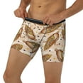 thumbnail image 2 of Mens Extended Length Boxer Briefs - Corn 5 Underwear Boxer Briefs with Elastic Band, 2 of 5