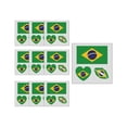 thumbnail image 2 of Homekingdee 10 Pcs Football Fan Tattoos Stickers - Multicolor Paper Flag Decals for Themed Parties, Bar Decor and Watching Matches, 2 of 6