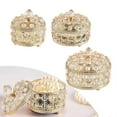 thumbnail image 3 of Crystal Jewelry Box Treasure Case Decorative Holder Display Gold for Necklace, 3 of 4