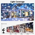 thumbnail image 3 of MATEPROX Christmas Snowflake Light Projector, Snowfall Lamp New Year Holiday Decorations for Outdoor Garden Parties, 3 of 8