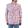 thumbnail image 2 of Uorisanigo Santa Claus Print Men's Casual Blazer Long Sleeve Comfortable Men's Casual Blazers Sport Coats One Button Stretch Sport Coat Jacket Fashion Size XS, 2 of 6
