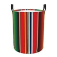 thumbnail image 2 of Uemuo Mexican Serape Blanket Stripes Pattern Circular Laundry Hamper Basket with handles,Collapsible laundry basket,Large capacity laundry hamper,Laundry Organizer-Medium, 2 of 8