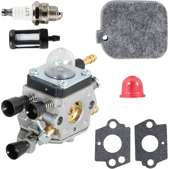 PET-U BG55 BG85 C1Q-S68G Carburetor Kit Replacement for Stihl BG45 BG46 BG65 SH55 SH85 4229-120-0606 Leaf Blower with Air Filter Gasket