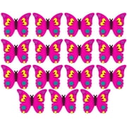Hello Hobby Wood Butterfly Shapes, 15 Pre-Painted Wooden Butterflies, 4 in. x 4 in. Each