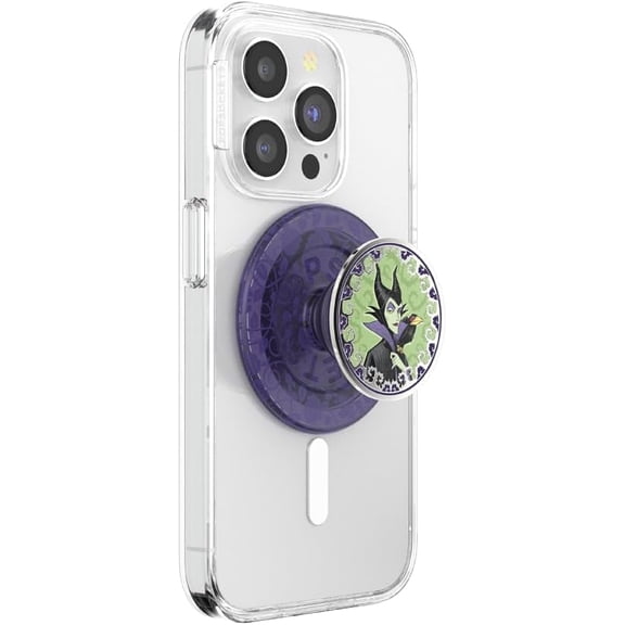 PopSockets Phone Grip for MagSafe, Magnetic Holder, Phone Stand, Disney - Essence of Maleficient