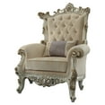 thumbnail image 2 of ACME Picardy II Accent Chair with 1 Pillow in Fabric and Antique Pearl, 2 of 3