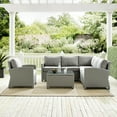 thumbnail image 6 of Crosley Bradenton 5 Piece Wicker Patio Sectional Set in Gray, 6 of 9