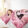 thumbnail image 3 of Erosebridal Kids Cartoon Panda Full Size Comforter Sets, Pink Cherry Blossoms Bedding Sets, 3pcs, 3 of 6