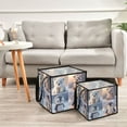 thumbnail image 6 of Home Organizer Foldable Fabric Storage Bin With Handle Adorable Polar Bears Penguins, 6 of 7