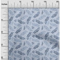 thumbnail image 2 of oneOone Cotton Poplin Blue Fabric Leaves Fabric For Sewing Printed Craft Fabric By The Yard 56 Inch Wide, 2 of 4