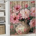 thumbnail image 6 of BCIIG Flowers Shower Curtain Set 100% Polyester Chic Bathroom Decor 69"x72, 6 of 7