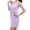 Purple, variant on Ladies Soft Suspenders Wearable Towel Lightweight Bath Wrap Robe for Shower and Home Use