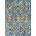 thumbnail image 3 of Nourison Allur Persian Blue Multicolor 5'3" x 7'3" Area Rug, (5x7), 3 of 9