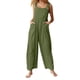 thumbnail image 2 of Mono con tirantes ajustables para mujer: mono sin mangas de pierna ancha con bolsillos, corte holgado informal, tallas reales: S-XXL, 2 of 8