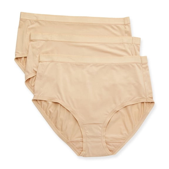 Vanity Fair Lingerie Women's Comfort Where It Counts Brief Underwear, 3-Pack