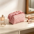 thumbnail image 2 of SLYNSHome Makeup Pouch, Large Capacity Quilted Cosmetic Storage Bag Zipper Organizer Pencil Bag For Travel Daily Use, 2 of 6
