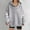 #0310-Gray, variant on Women's Trendy Halloween Hoodies Long Sleeve Fall Thanksgiving Sweatshirt Skeleton Pumpkin Ghost Crewneck Oversize Hooded