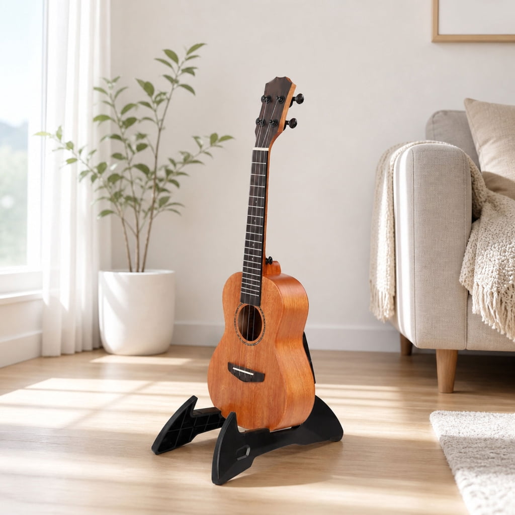 Miiottaa Sturdy Plastic Guitar Violin Pipa Stand Adjustable Space Saving Storage Solution