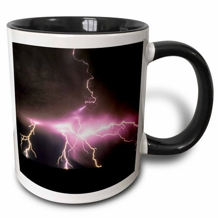 

3dRose USA Idaho. Lightning storm - US13 DFR0820 - David R. Frazier - Two Tone Black Mug 11-ounce