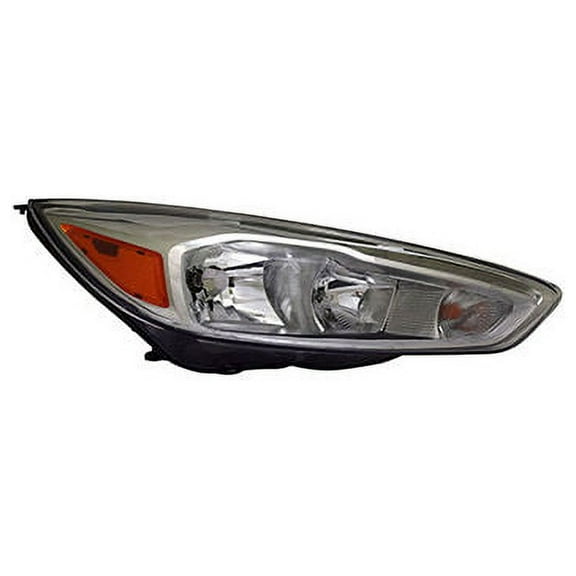 Right Passenger Side Headlight Assembly - Compatible with 2015 - 2018 Ford Focus 2016 2017