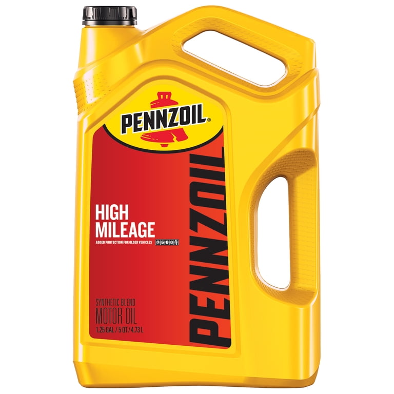Pennzoil 10W-40 エンジンオイル　12個 Pennzoil High Mileage 10W-40 Motor Oil, 5 Quart - Walmart.com