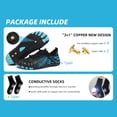 thumbnail image 3 of Grounding Shoes for Women with Copper + Free Conductive Socks, Barefoot Shoes Womens Grounded Footwear Earthing Grounding Shoe Men, Wide Toe Box Comfortable Breathable for Walking Outdoor Activities, 3 of 10
