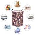 thumbnail image 5 of KLL Skull rock music record Waterproof Foldable Laundry Hamper Bucket with Handles for Storage Bin,Kids Room,Home Organizer (Small ), 5 of 7