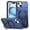 Blue, variant on Magnetic Case for iPhone 14, Compatible with Mag-Safe Kickstand Case Military Grade Shockproof Protective Cover Rugged Phone Case with Rotated Ring Bracket for iPhone 14, Blue