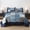 Blue Mocha Country, variant on Cotton Bedspread Quilt Sets Reversible Coverlet Sets Comforters Vintage Bohemian Patchwork Bedspread (Brown, King Size)