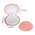 thumbnail image 3 of Velvet Storage Box Pink Shell Velvet Jewelry Storage and Display Box for Earrings Rings Necklaces(1Pcs) Rkxzt, 3 of 9