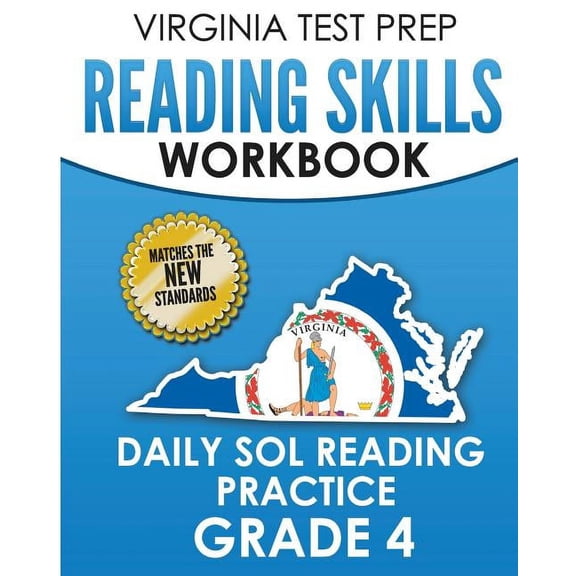 VIRGINIA TEST PREP Reading Skills Workbook Daily SOL Reading Practice Grade 4: Preparation for the SOL Reading Tests, (Paperback)