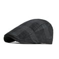 thumbnail image 2 of iHPH7 Newsboy Cap for Men, Scally Cap for Men, Cabbie Hat, Casual Hats for Men, Black One Size, 2 of 4