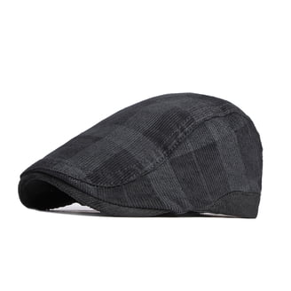 Plaid Wool Blend Ivy Scally Cap Houndstooth Driver Hat  display picture 3
