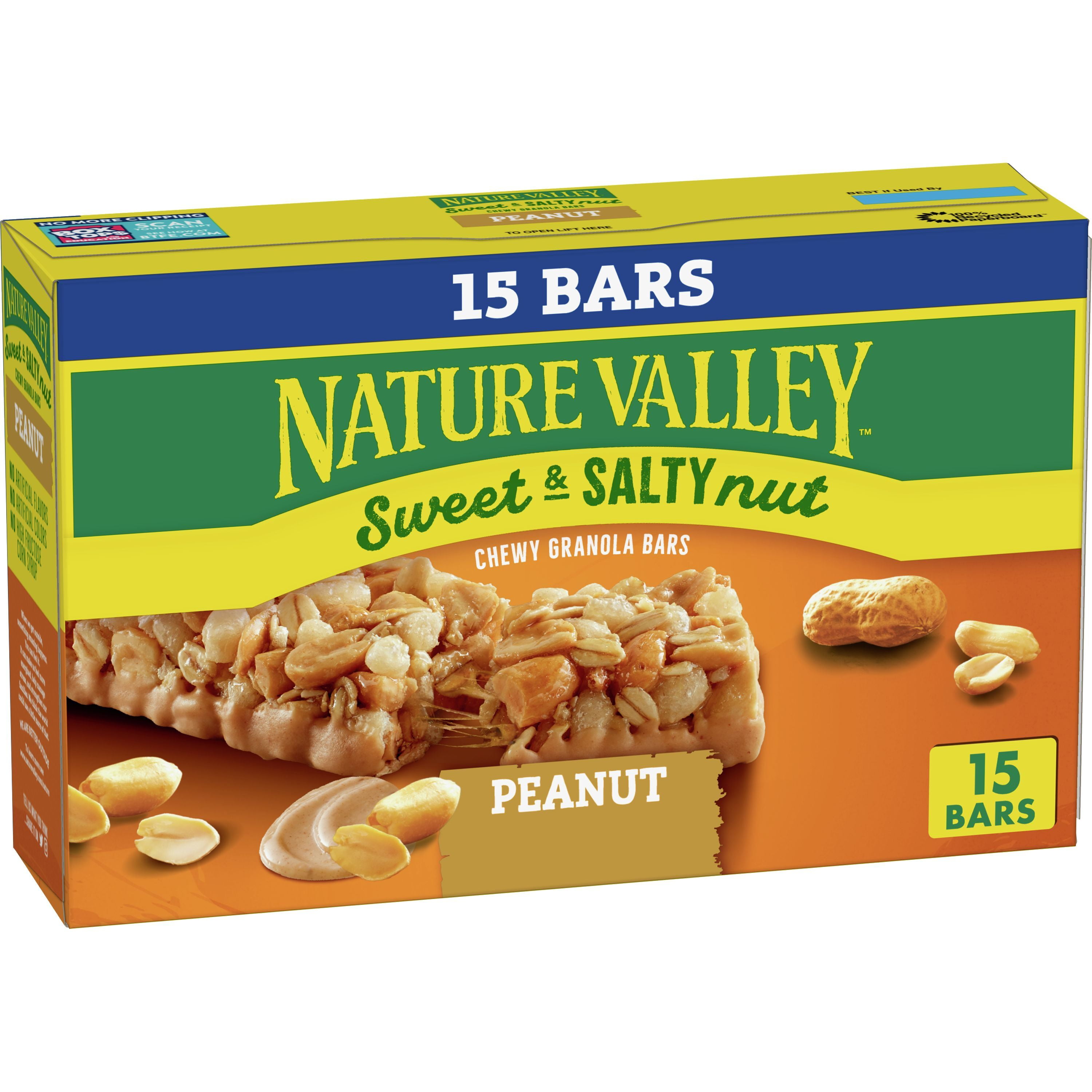 Nature Valley Granola Bars, Sweet and Salty Nut, Peanut, 1.2 oz, 15 ct