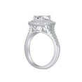 thumbnail image 3 of AFFY 14k Gold Plated Silver Center 1ct 5X7mm Cushion Cut H-I Color Moissanite Halo Engagement Ring for Women Ring Size-11, 3 of 4